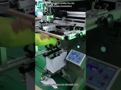 Трафаретный принтер JST-R300 печатает логотип для стеклянной бутылки