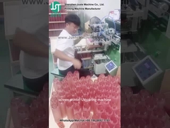 Печатный принтер с кривым экраном для печати логотипа для пластиковой бутылки